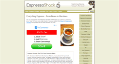 Desktop Screenshot of espressoshack.com
